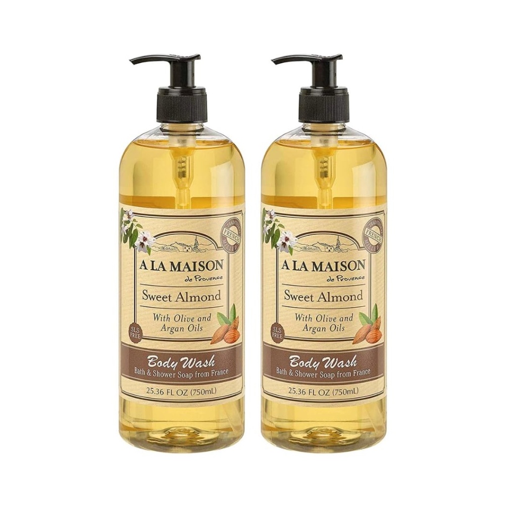 A La Maison Sweet Almond Body Wash (25.36 fl oz) – Set of 2